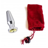 Анальная пробка Anal Plug Silver Yellow L Анальная пробка Anal Plug Silver Yellow L