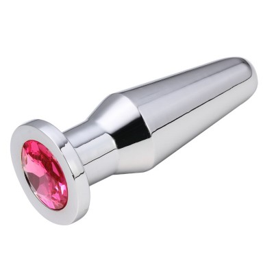 Анальная пробка Anal Plug Silver Fuchsia L