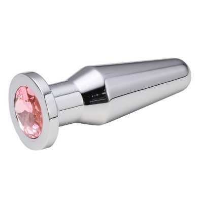Анальная пробка Anal Plug Silver Pink L
