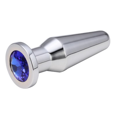 Анальная пробка Anal Plug Silver Blue L Анальная пробка Anal Plug Silver Blue L