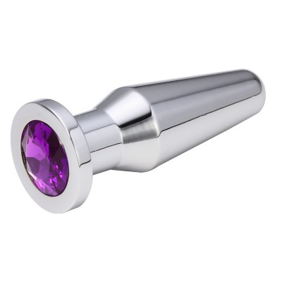 Анальная пробка Anal Plug Silver Violet L Анальная пробка Anal Plug Silver Violet L