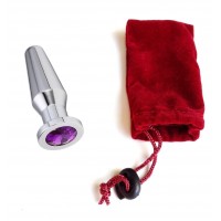 Анальная пробка Anal Plug Silver Violet L Анальная пробка Anal Plug Silver Violet L