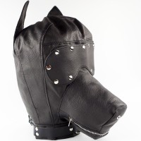 Бондажный шлем-маска пёс