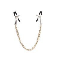 Зажимы для сосков с цепочкой Gold and White