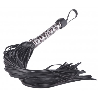 Плеть БДСМ леопардовая silver