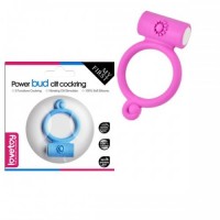 Виброкольцо розовое Power Bud Сlit Сockring