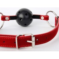 Кляп-шар красный