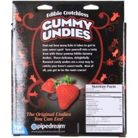 Съедобные трусики для мужчин Male Gummy Undies Strawberry