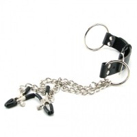 Набор зажимы на соски и кольцо для пениса FF Nipple Clamps and Cockring Set