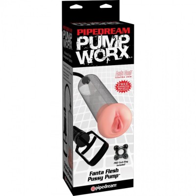 Вакуумная помпа для пениса Pump Worx-Fanta Flesh Pussy Pump Вакуумная помпа для пениса Pump Worx-Fanta Flesh Pussy Pump