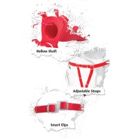 Страпон с вибрацией полый FF EXTREME-9" Vibrating Silicone Hollow Strap-On