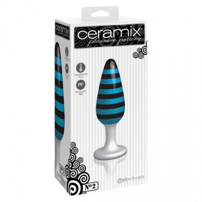 Анальная пробка Ceramix No. 2 Black/Blue Butt